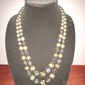 Vintage Adriane Double pearl necklace